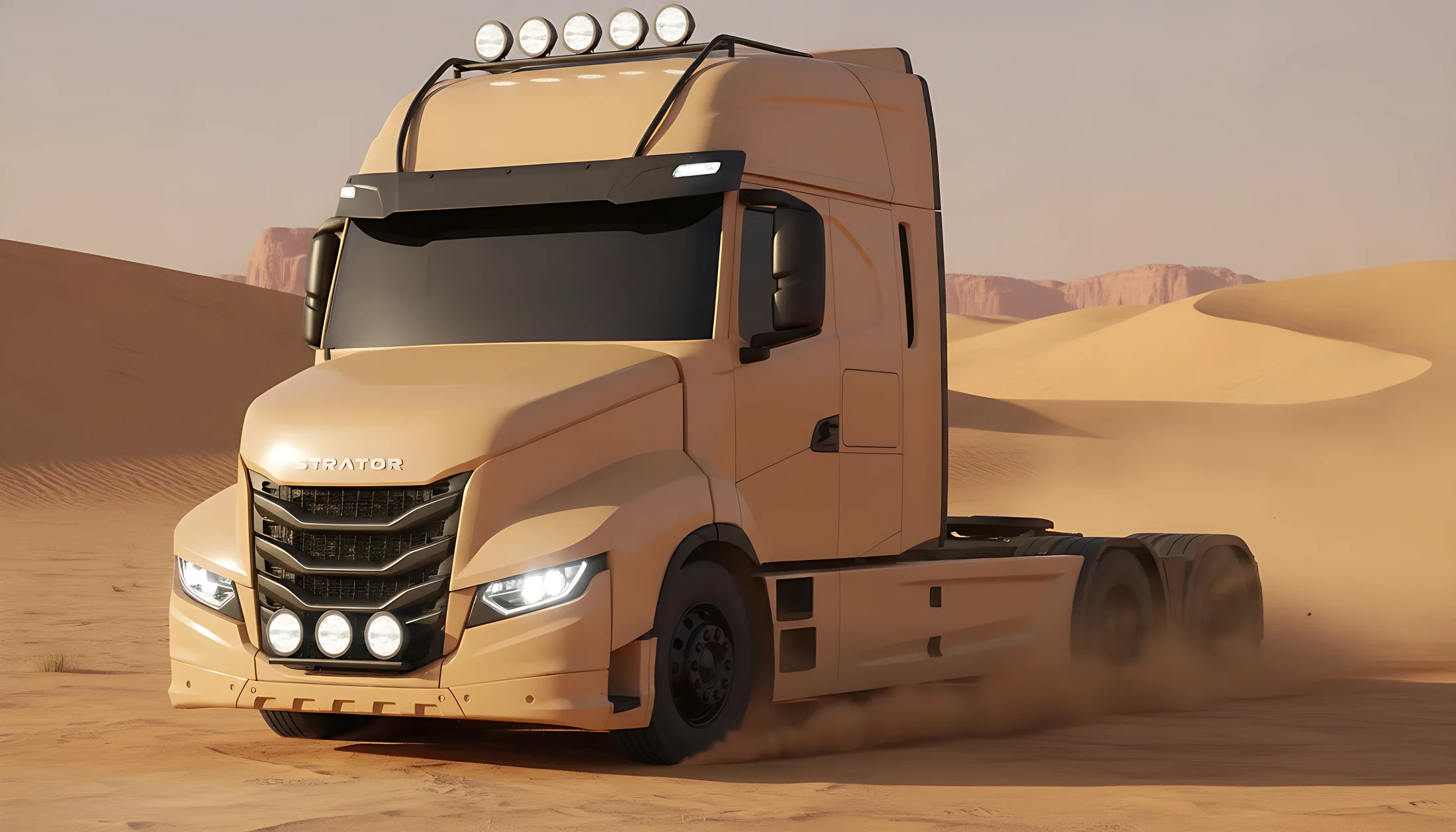 Esempio: IVECO Strator 6x4 Sabbia deserto opaco